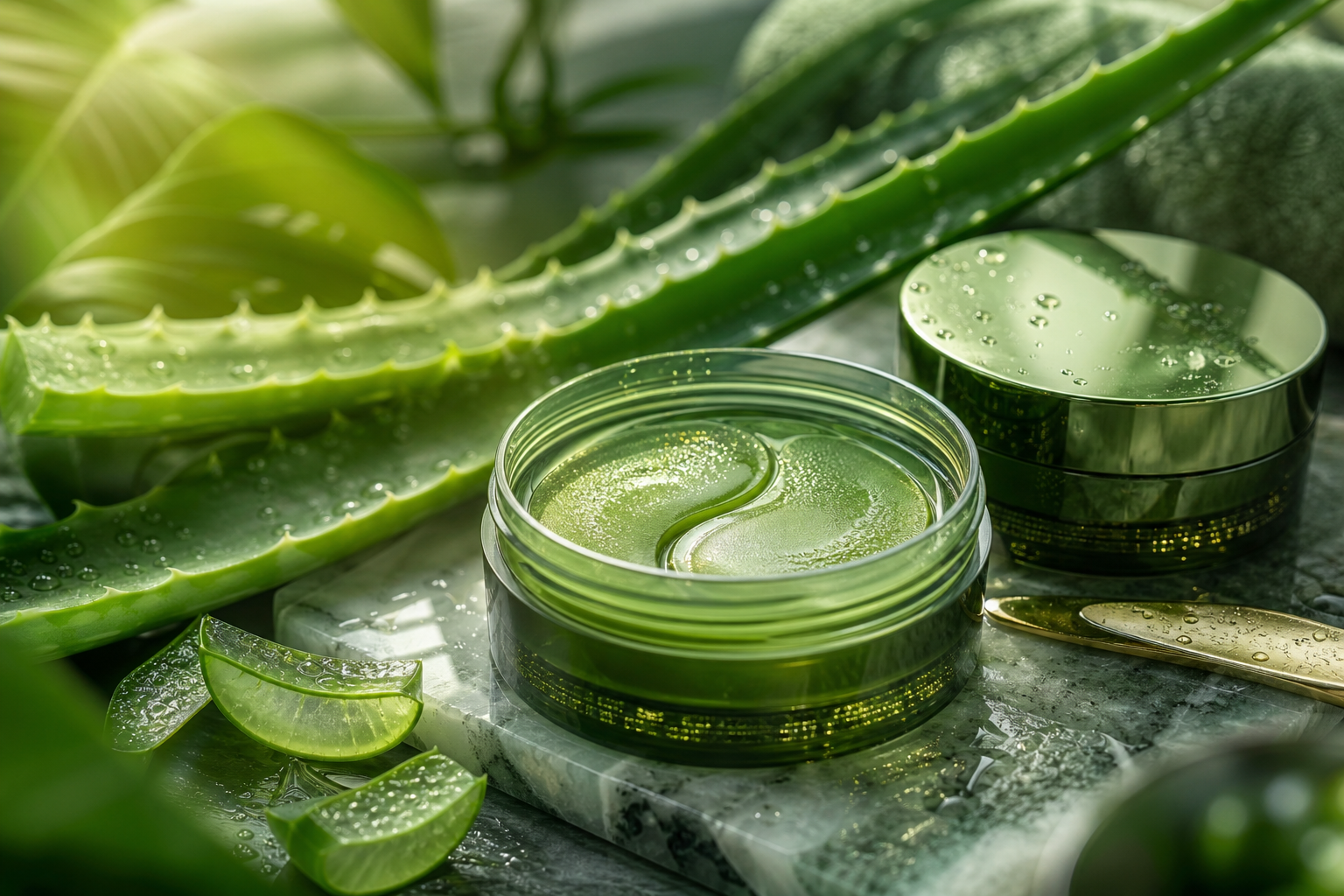 Patch oculari idrogel all'aloe vera AloeOcchi